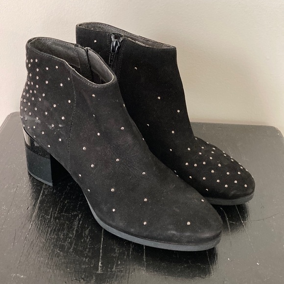 Camper Shoes - Camper Twins Black Ankle Boots Metallic Stud Detail